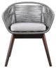 Armen Living Tutti Frutti Gray Indoor Outdoor Dining Chair-0