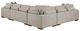 Homelegance® Raife 5-Piece Taupe Right-Arm Facing Sleeper Sectional with Chaise and Ottoman-4