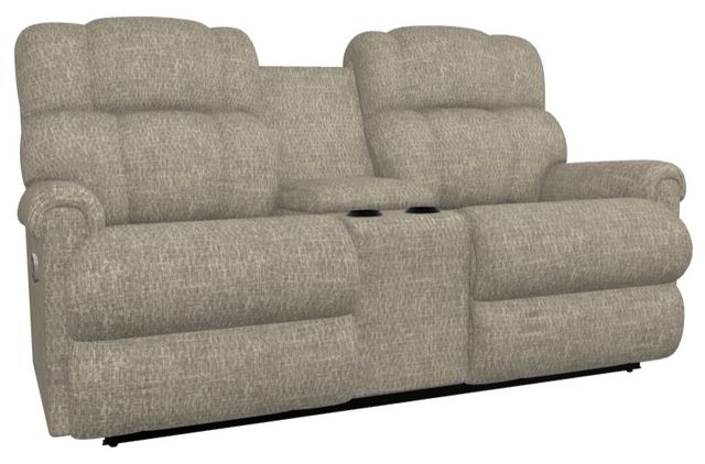 La-Z-Boy® Pinnacle Marble Power Wall Reclining Loveseat with Headrest and Console-0