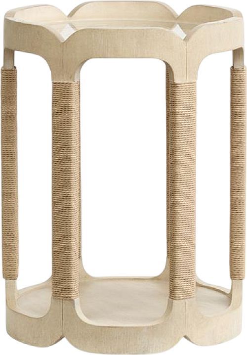 Magnussen Home® Sunset Cove Sanibel Brown Drum Table-1