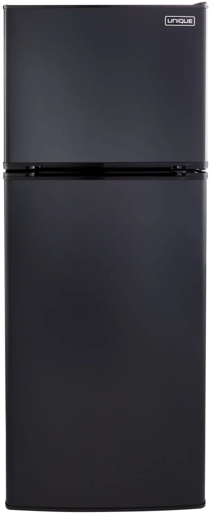 Unique Appliances 24" 10.3 Cu. Ft. Black Counter Depth Off-Grid Solar DC Top Freezer Refrigerator-0