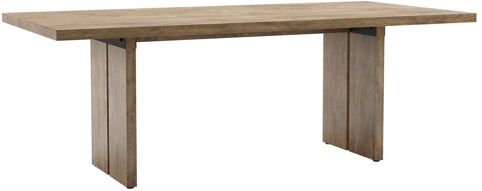 Canadel Customizable Modern Pecan Washed Rectangular MP Base Dining Table