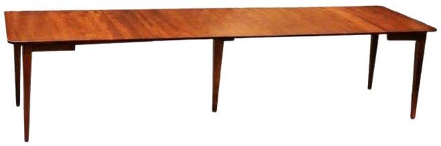 Members Amish Customizable Heritage Woodcrafters The Little Big Guy 36" x 30" Extendable Dining Table with 8-Leaves-0