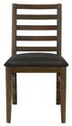 International Furniture Direct Town 2-Piece Brown/Gray Side Chair Set-1