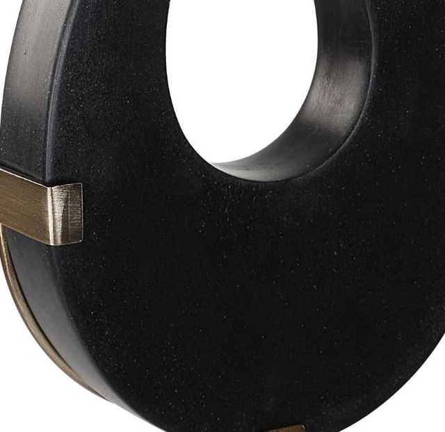 Uttermost® Black Flame 2-Piece Brass Brushed Sculpture Set-4