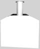 Vent-A-Hood® A Series 48" White Retro Style Wall Mounted Range Hood-4