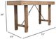 Nest Home Collections Meredith Antique Natural Counter Table-3