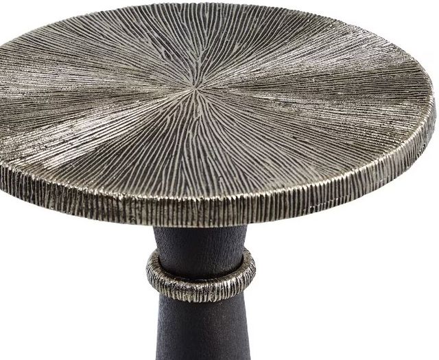 Bassett® Furniture Sparrow Aluminum Top Drink Table with Black Base-1