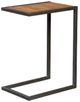 Fairfield® Boone Forge Weathered Pecan Drink Table with Black Base-0