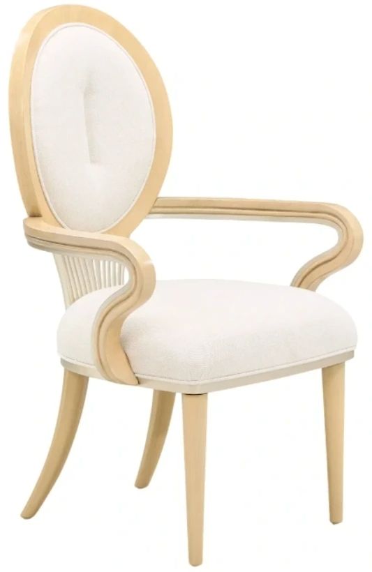 Michael Amini® Camellia Field Caramel Arm Chair-0