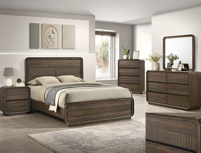 Crown Mark Kinkaid Brown Queen Panel Bed-1
