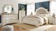 Signature Design by Ashley® Realyn 2-Piece Chipped White Queen Upholstered Panel Bed Set-3