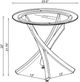 Coaster® Brooke Glass Top End Table with Rose Brass Base-2