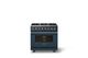 Viking® 5 Series 36" Squall Pro Style Dual Fuel (LP) Range with Polished Chrome Trim-3