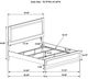 Coaster® Caraway Black/Light Gray Eastern King Upholstered Panel Bed-4