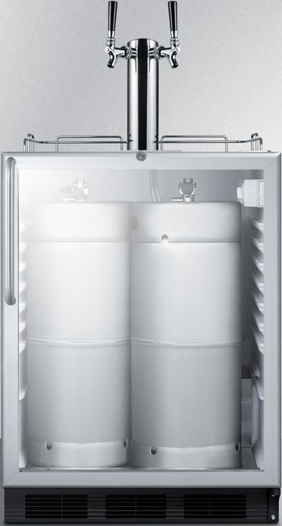 Summit® Commercial 5.5 Cu. Ft. Stainless Steel Beer Cooler/Kegerator-3