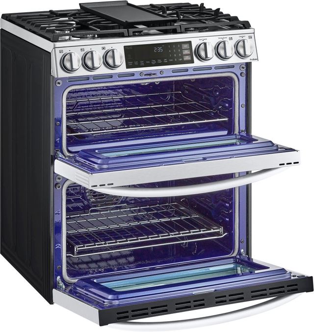 LG 30" PrintProof™ Stainless Steel Slide In Gas Range-1