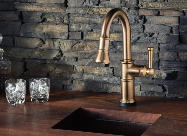 Brizo Artesso® Brilliance® Luxe Gold® SmartTouch® Pull-Down Prep Faucet-4