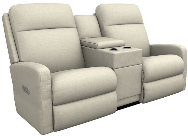 La-Z-Boy® Finley Bone Power Wall Reclining Loveseat with Console, Headrest, and Lumbar-0