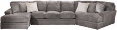 Jackson Furniture Mammoth 3-Piece Smoke Sectional Sofa