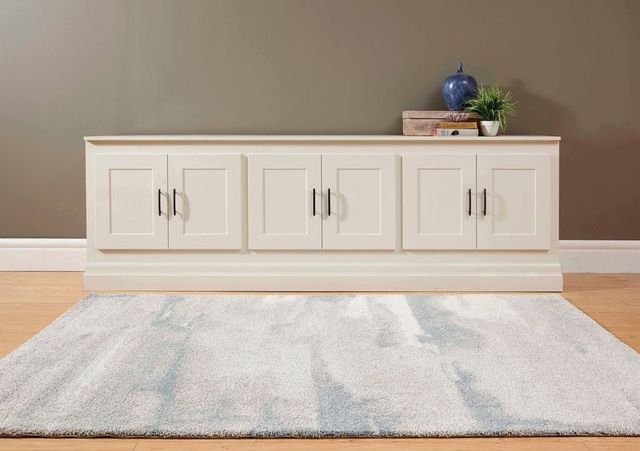 Kalora Interiors Sable Cream Blue 3'11" x 5'7" Rug-3