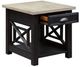 Liberty Furniture Heatherbrook Ash End Table with Charcoal Base-4