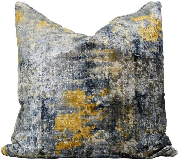 Harp & Finial® Aura Blue/Yellow Pillow-0