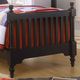 Vaughan-Bassett Cottage Black Twin Slat Poster Footboard-4
