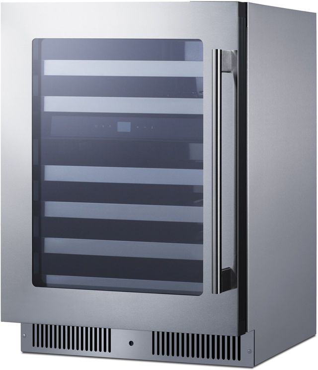 Summit® 24" Stainless Steel Built-In Wine Cooler-1