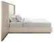 Caracole® Anthology Beige/Dry Martini Queen Upholstered Panel Bed with Wings-2