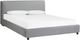 Four Hands Aidan Heavy Pebble Pewter Panel Bed-0