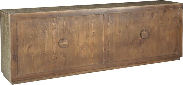 Signature Design by Ashley® Waltleigh Distressed Brown Accent Cabinet-3