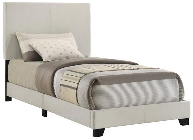 Coaster® Dorian Cream Twin Upholstered Panel Bed -0