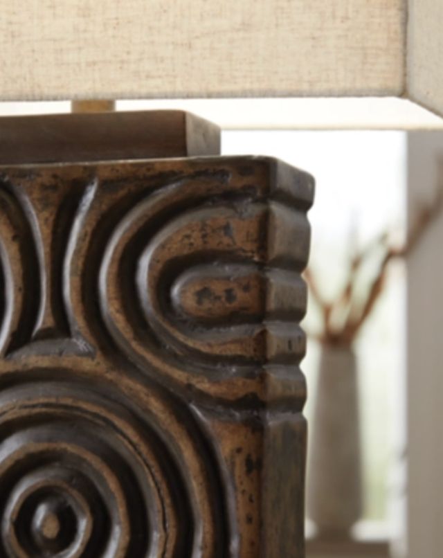 Signature Design by Ashley® Heathbury Antique Brown Table Lamp-1