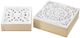 A & B Home Set of 2 Antique White/Natural Decorative Boxes-0