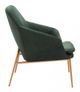 Zuo® Debonair Green and Gold Arm Chair-2