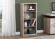 Monarch Specialties Inc. 48" Taupe Reclaimed Wood Look Bookcase-1