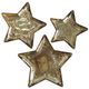 A & B Home 3-Piece Antique Gold Star Dish Set-0