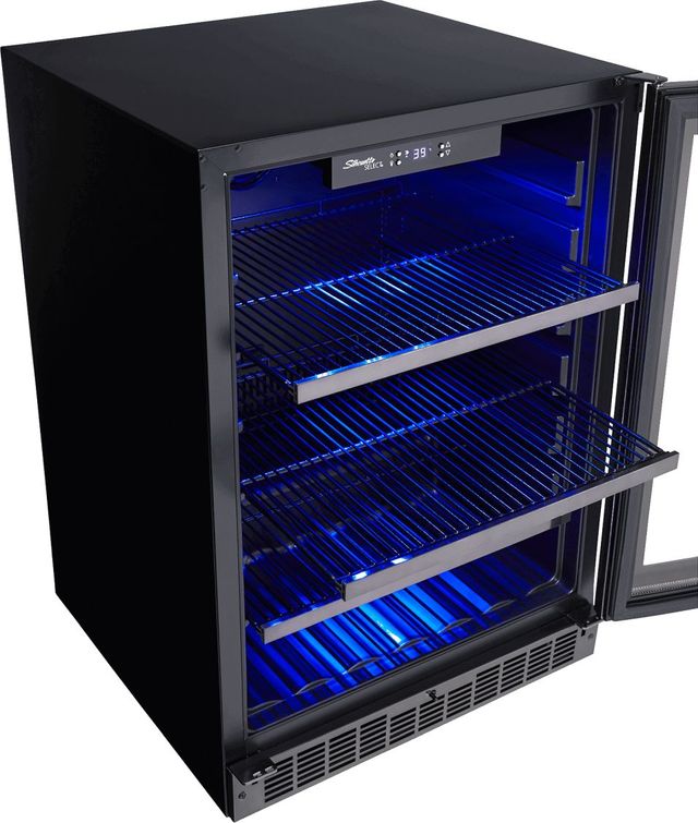 Silhouette® Prague 24" Black Beverage Center -3