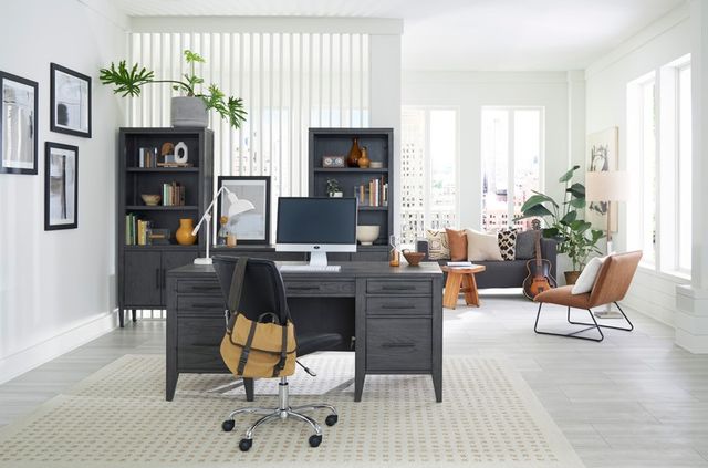 aspenhome® Preston Urbane Gray 66" Executive Desk-3