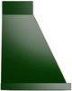Ilve® Nostalgie II Noblesse 40" Emerald Green Wall Mounted Range Hood with Brass Trim-2