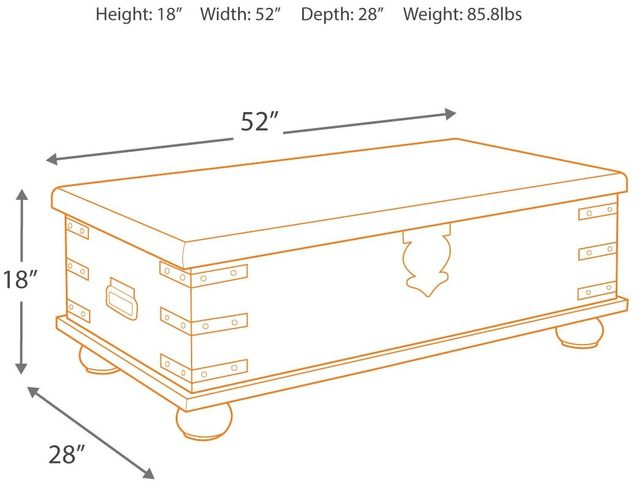Signature Design by Ashley® Carynhurst Whitewash Gray Lift Top Coffee Table-2