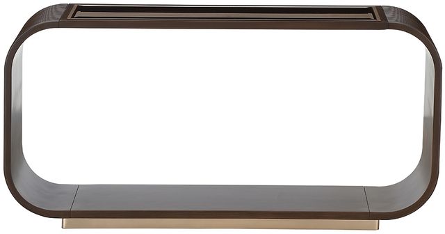 Michael Amini® West Kensington Medium Espresso Console Table-1