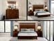 Caramel Queen Bedroom Set, Mattress Free!-0