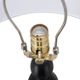 A & B Home Black/White Table Lamp with Round Four Tiered Body-5