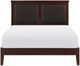 Homelegance® Seabright Brown/Cherry Queen Upholstered Panel Bed-2