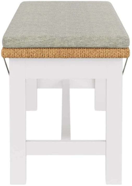 Riverside Furniture Rosalie Brown/Gray/White Caps 50" Dining Bench-2
