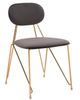Zuo® Modern Georges Gold/Gray Dining Side Chair-0