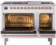 Ilve® Nostalgie II Series 48" White Pro Style Dual Fuel Range-1