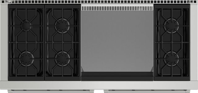 Wolf® 60" Stainless Steel Pro Style Natural Gas Range-3